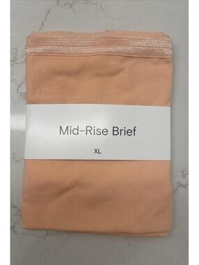 Knickey (now Subset) Women's Organic Cotton Mid-Rise Brief Peachy Keen - Size XL